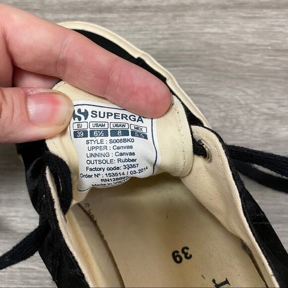 SUPERGA X The Man Repeller Sneaker Black 8 - Picture 9 of 10